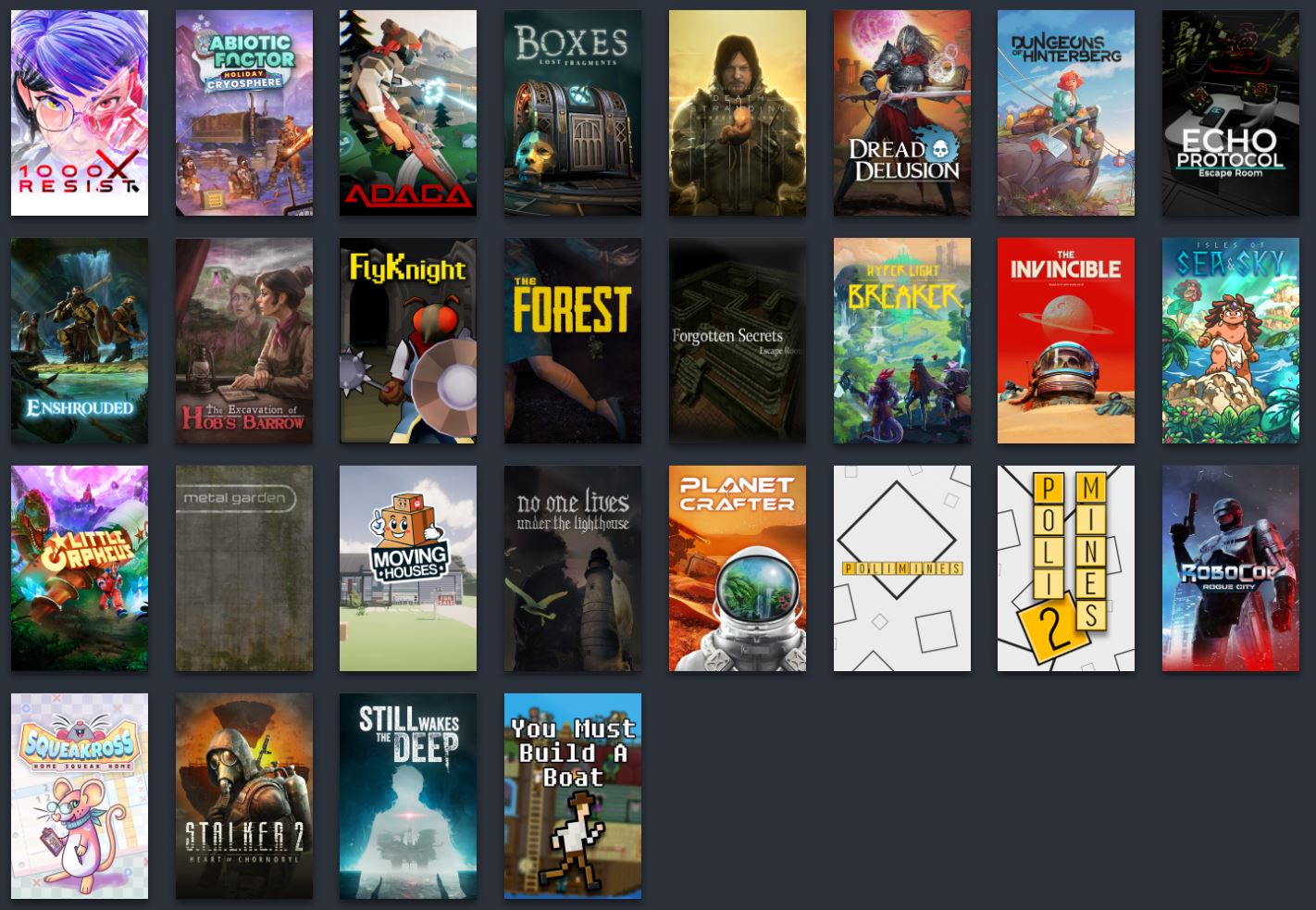 Games I played in 2025